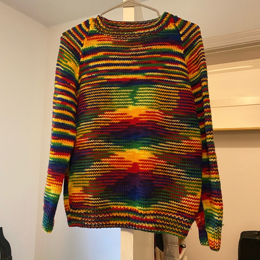 Vintage rainbow sweater